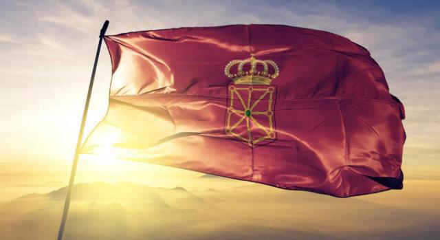 Navarra armoniza su normativa de IVA e Impuesto especiales. Imagen de la bandera de Navarra delante del sol