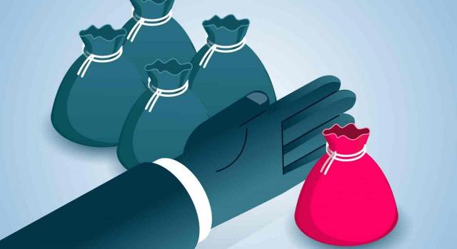 Prescripción, efectos interruptivos, compensación de BINs Prescripción, efectos interruptivos, compensación de BINs. Cinco bolsas de dinero una mano separa una de ellas