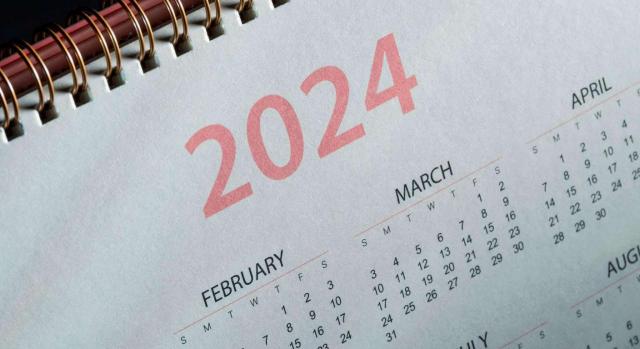 Calendario del contribuyente: Julio 2024. Imagen de un calendario del 2024
