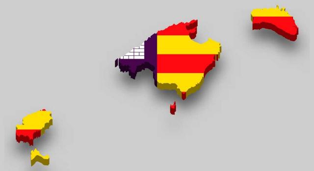 Aprobado el reglamento del régimen fiscal especial de las Illes Balears. Imagen del mapa isométrico 3d de las Islas Baleares